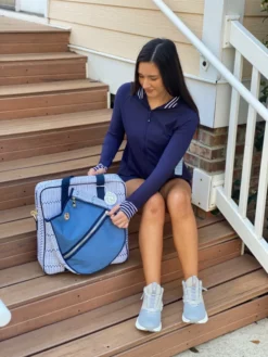 Southern Tide Viviette Performance Full Zip (Nautical Navy) Outerwear