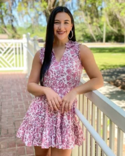 Anna Cate Morgan Dress (Hot Pink) Dresses