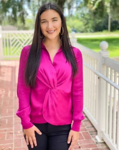 Trina Turk Tops Lange Top (Tickled Pink)