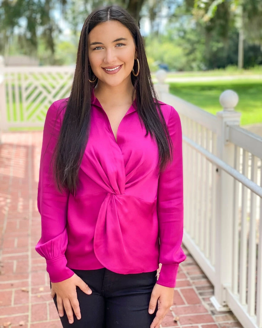 Trina Turk Tops Lange Top (Tickled Pink) 3 Trina Turk Tops Lange Top (Tickled Pink)