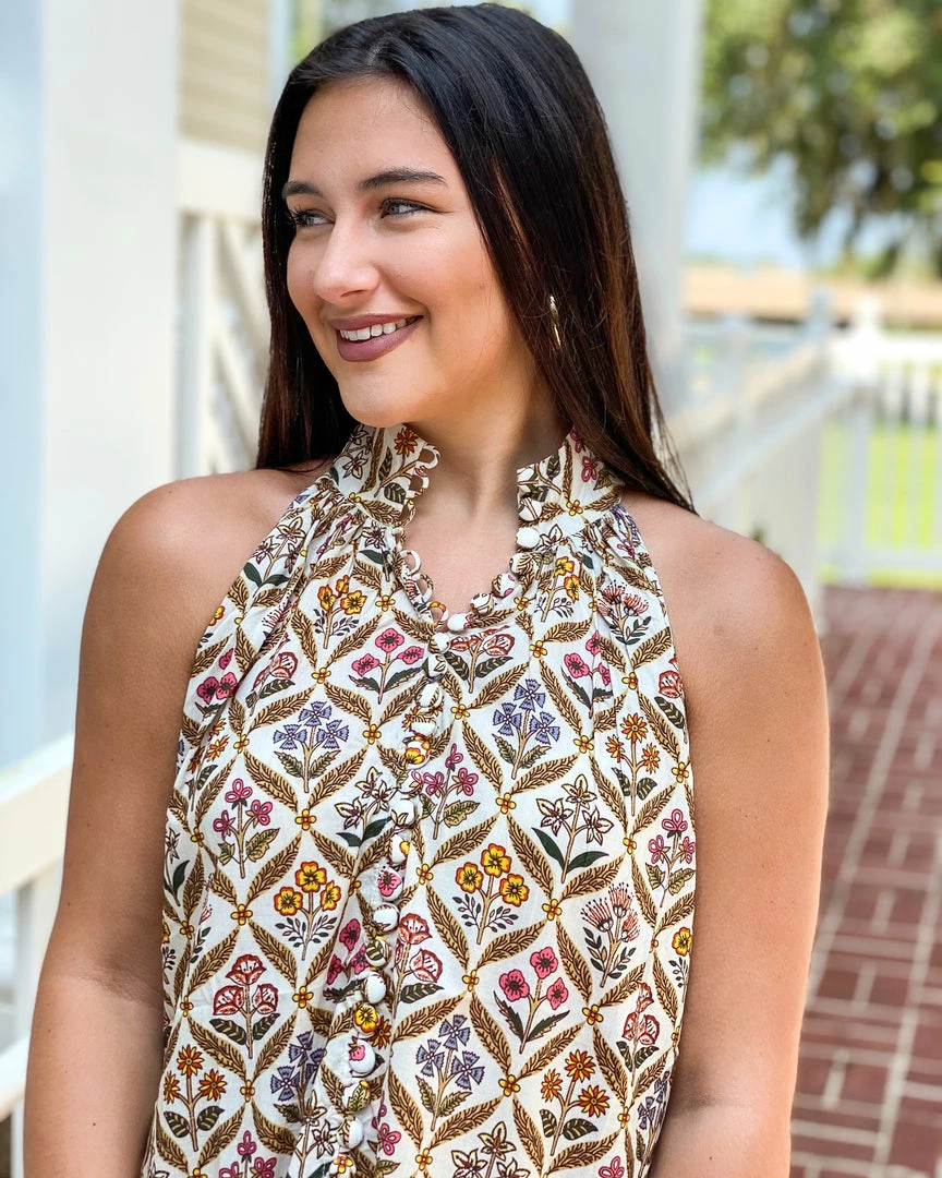 Anna Cate Louisa Dress (Brown Floral) Dresses 4 Anna Cate Louisa Dress (Brown Floral) Dresses