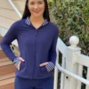 Southern Tide Viviette Performance Full Zip (Nautical Navy) Outerwear 2 Southern Tide Viviette Performance Full Zip (Nautical Navy) Outerwear
