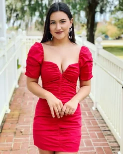 Amanda Uprichard Skylark Dress (Scarlet) Dresses