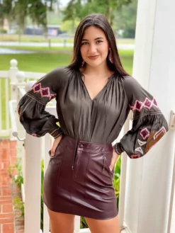 Marie Oliver Bottoms Braden Skirt (Bordeaux)