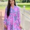 Lilly Pulitzer Winona Stretch Dress (Plumeria Pink Strut Your Stuff)