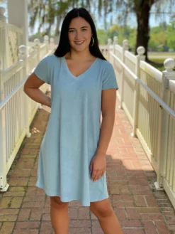 Dylan Tide Terry Dress (Lake)