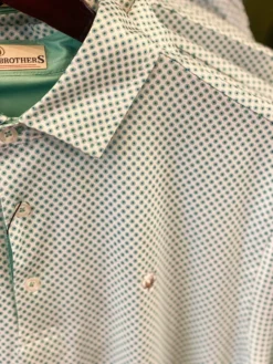 Cotton Brothers Performance Polo (White/Mist)