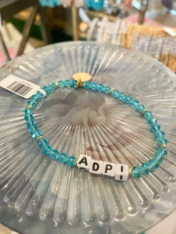Little Words Project Jewelry Custom Crystal Aqua Bohemica (ADPi)