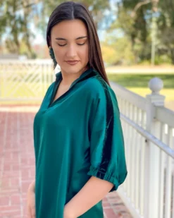 Emily Mccarthy Poppy Dress (Botanical Green) Dresses