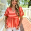 Crosby By Mollie Burch Jackie Top (Beach Stripe)