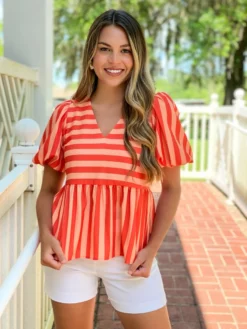 Crosby By Mollie Burch Jackie Top (Beach Stripe)