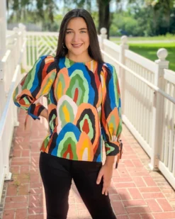 Crosby By Mollie Burch Logan Top (Geode) Tops