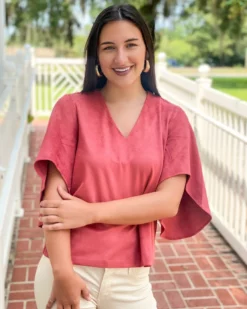 Anna Cate Tops Nina Top (Garnet)