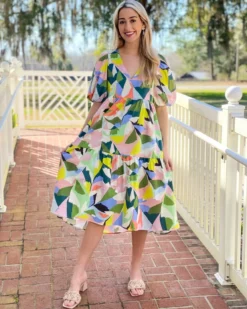 Crosby By Mollie Burch Brawley Dress (Poinciana)