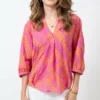 Ivy Jane Tops Stitch In Time Top (Hot Pink)