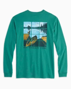 Southern Tide Lakeside View Tee (Bottle Green) Tops