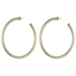 Sheila Fajl Liana Hoops Brushed Gold