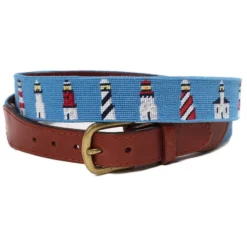 Smathers & Branson Accessories Lighthouses Belt (Cornflower)