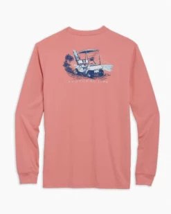 Southern Tide Little Tuna Cart Tee (Pale Primrose) Tops