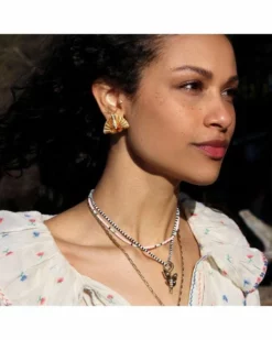 Mignonne Gavigan Accessories Fan Moth Earrings (Gold)