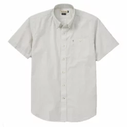 Tom Beckbe Cotton Lawn Shirt (Green/Ecru) Tops