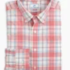 Southern Tide Tops Ormond Plaid Intercoastal Performance Sport Shirt (Rogue Red) 1 Southern Tide Tops Ormond Plaid Intercoastal Performance Sport Shirt (Rogue Red)