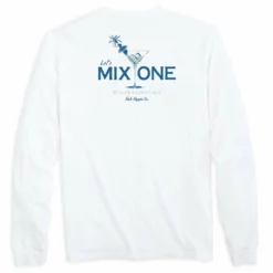 Fish Hippie Mix One Long Sleeve Tee (White) Tops