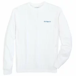 Fish Hippie Mix One Long Sleeve Tee (White) Tops