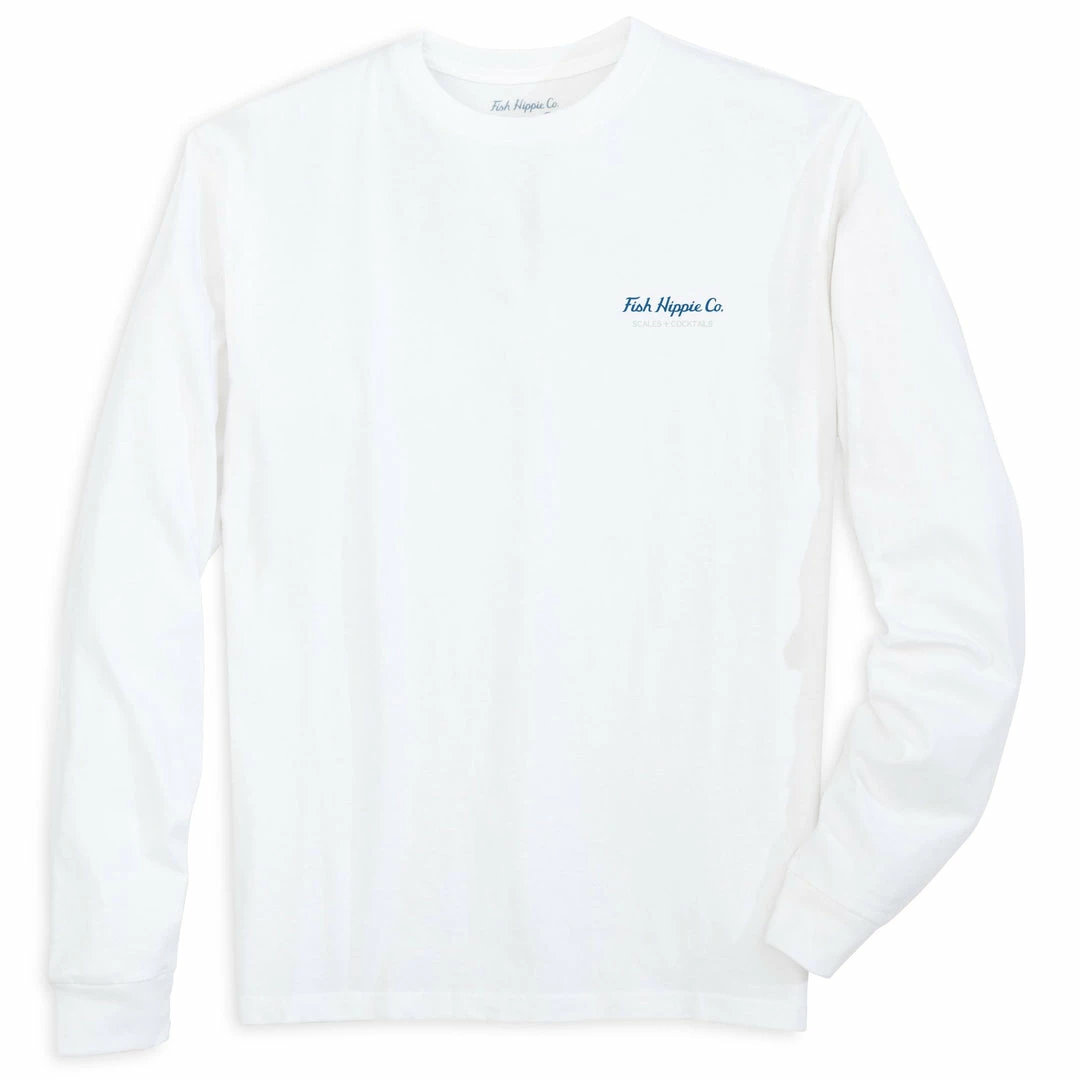 Fish Hippie Mix One Long Sleeve Tee (White) Tops 4 Fish Hippie Mix One Long Sleeve Tee (White) Tops