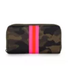 Haute Shore Cash Showoff Wallet (Green Camo/Pink Orange Stripes) Accessories