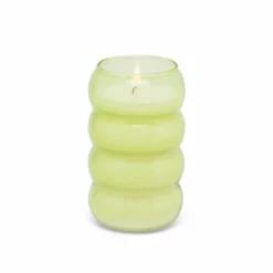 Paddywax Realm 12 Oz Green Bubble Candle (Green Tea & Melon)