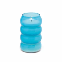 Paddywax Realm 12 Oz Blue Bubble Candle (Driftwood & Misted Fog)