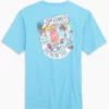Southern Tide Tops Rum Runner Delivery Tee (Brisk Blue)