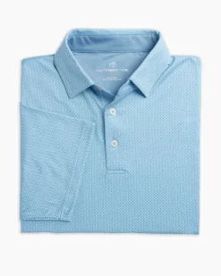 Southern Tide Ryder Geo Print Polo (Blue Shadow)