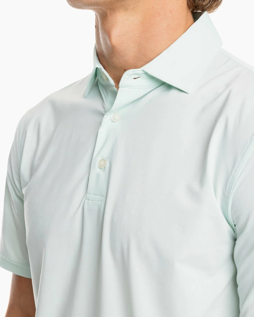 Southern Tide Tops Sawgrass Mini Stripe Performance Polo (Mist Green) 4 Southern Tide Tops Sawgrass Mini Stripe Performance Polo (Mist Green)