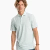 Southern Tide Tops Sawgrass Mini Stripe Performance Polo (Mist Green)