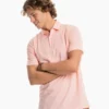 Southern Tide Sawgrass Mini Stripe Performance Polo (Sun Baked Sand)
