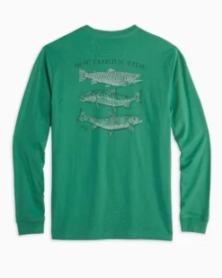 Southern Tide Spotted Trout Tee (Bottle Green) Tops