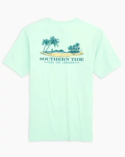 Southern Tide Tops Take The Long Shot Tee (Mist Green)