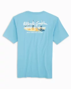 Southern Tide Ultimate Sandbar Tee (Brisk Blue) Tops