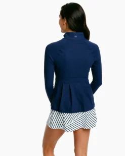 Southern Tide Viviette Performance Full Zip (Nautical Navy) Outerwear 9 Southern Tide Viviette Performance Full Zip (Nautical Navy) Outerwear